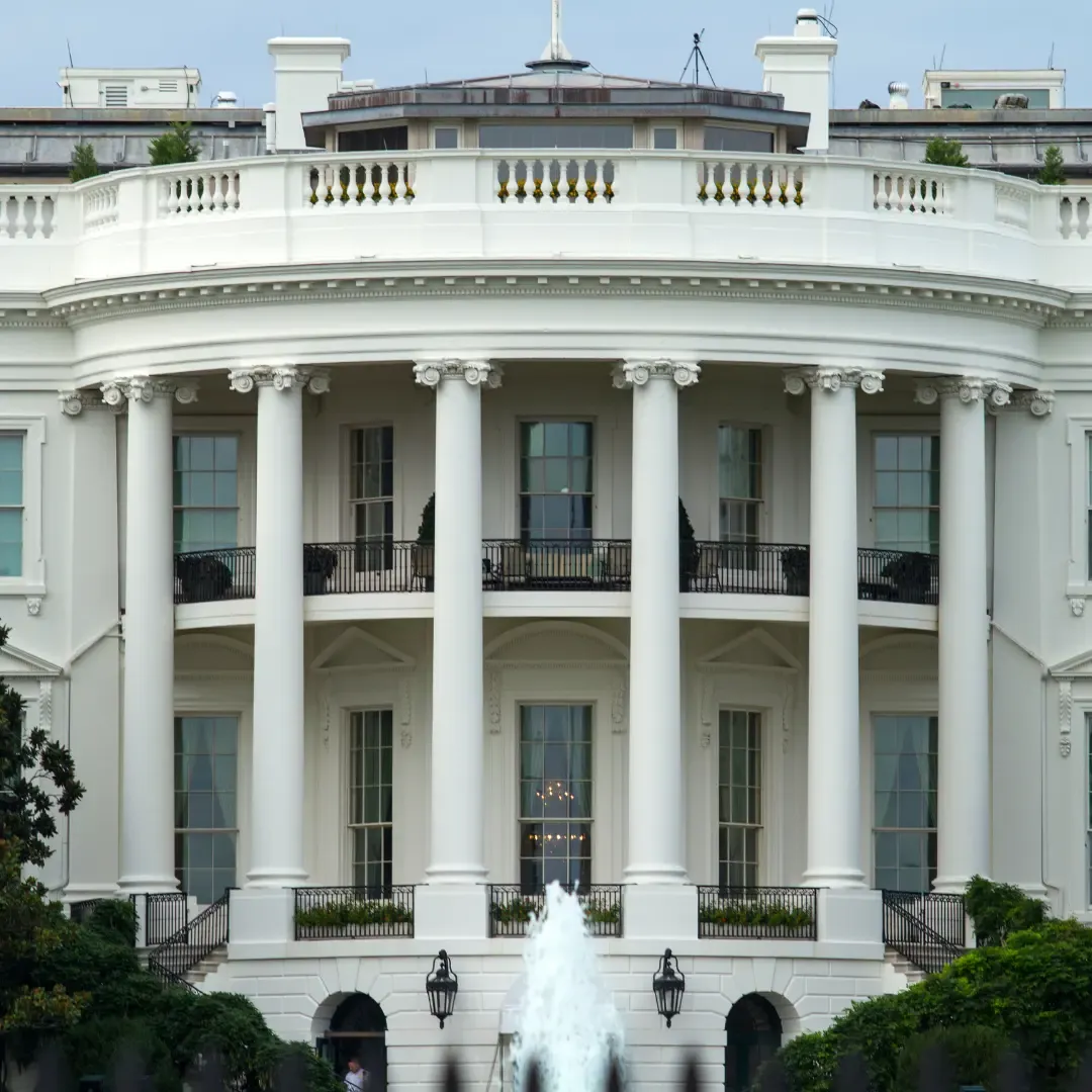 Front of the White House.